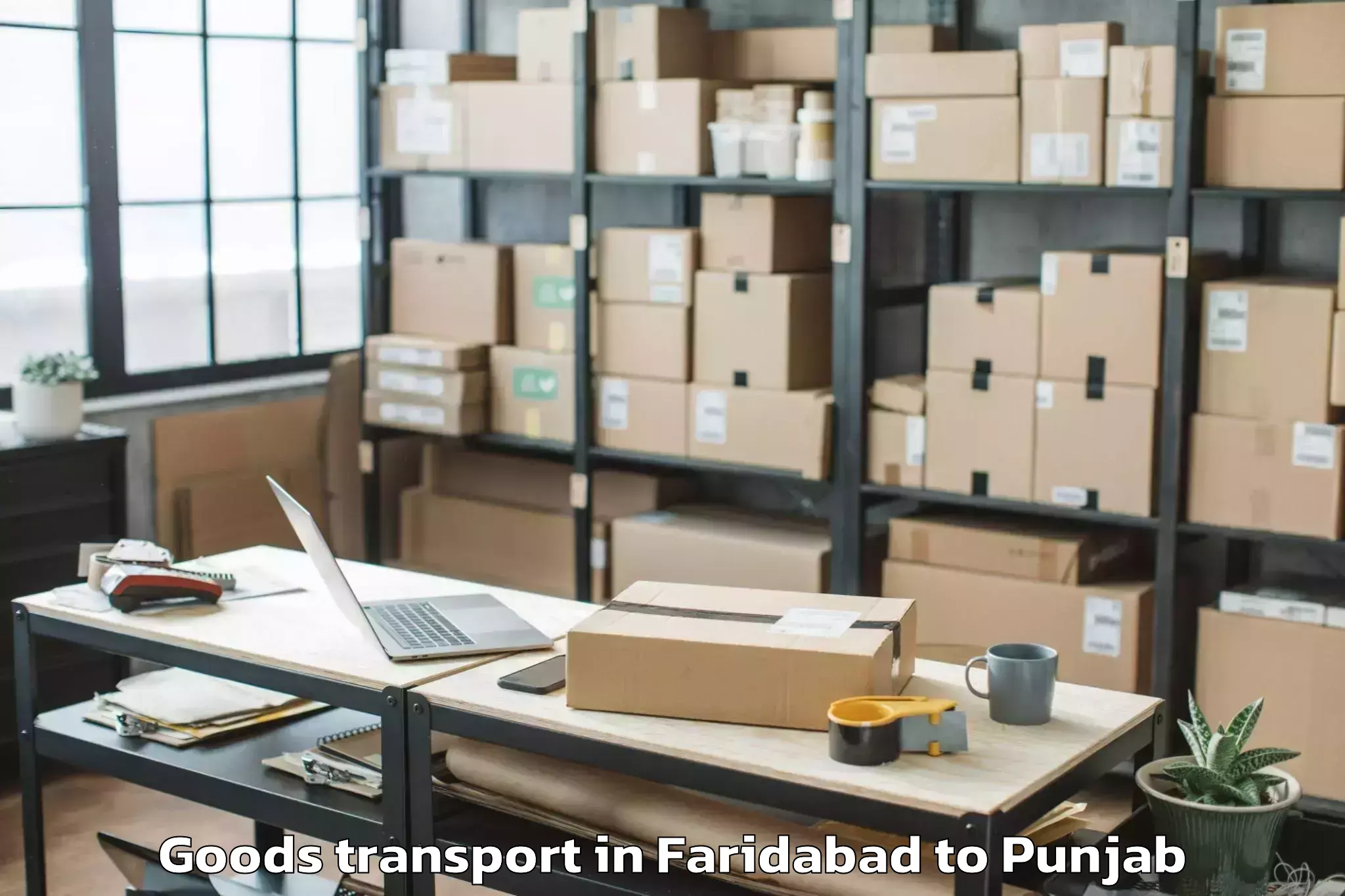 Quality Faridabad to Kotkapura Goods Transport